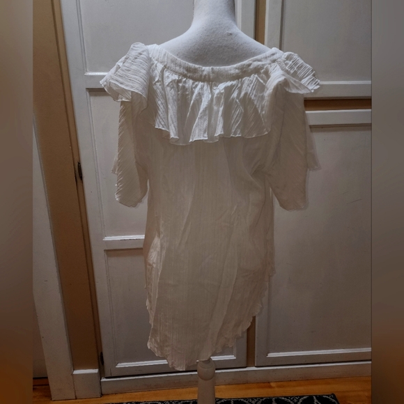 SHEIN Women's Ruffle Short-sleeved Blouse - Picture 6 of 10